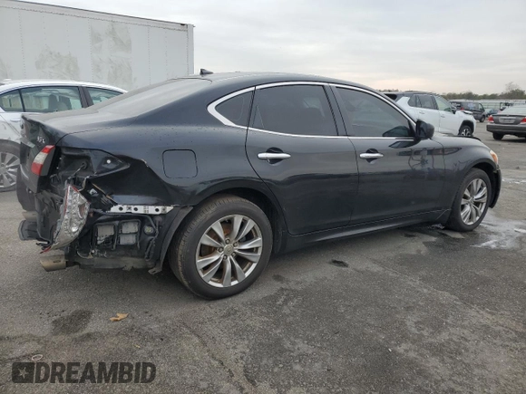 2012 Infiniti M37 with VIN JN1BY1AR8CM396876, listed as a Copart auction lot 85992784 with 223,227 mi miles and Salvage Title. Bid and sale history available at carsss.com. Image 3.