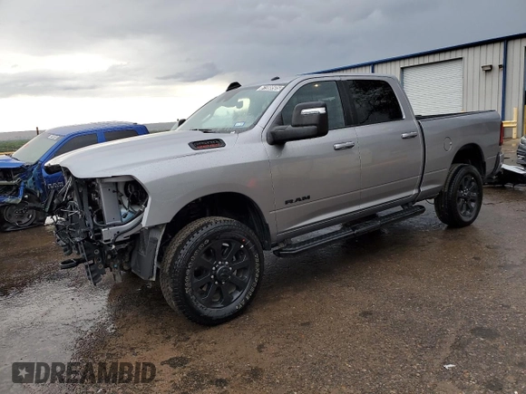 2024 Ram 2500 Big Horn with VIN 3C6UR5DJ8RG383063, listed as a Copart auction lot 61998505 with 6,754 mi miles and Clean title. Bid and sale history available at DreamBid. Image 1.