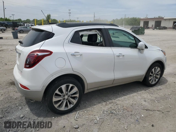 2017 Buick Encore Preferred with VIN KL4CJASB4HB228866, listed as a Copart auction lot 57438915 with 90,647 mi miles and Salvage title. Bid and sale history available at DreamBid. Image 3.