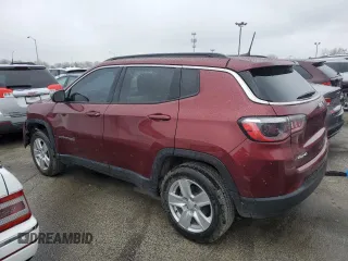 2022 Jeep Compass Latitude with VIN 3C4NJDBB2NT111913, listed as a Copart auction lot 47461105 with 35,946 mi miles and Salvage Title. Bid and sale history available at DreamBid. Image 2.