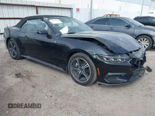 2025 Ford Mustang EcoBoost with VIN 1FAGP8UH9S5105110, listed as a IAAI auction lot 41808310 with 3,703 mi miles. Bid and sale history available at carsss.com. Image 1.