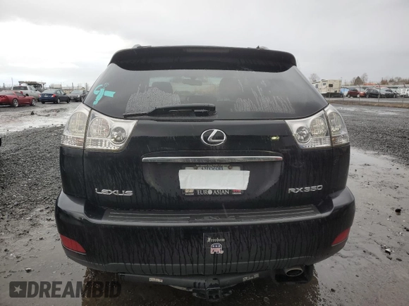 2008 Lexus RX with VIN 2T2HK31U48C048873, listed as a Copart auction lot 45424425 with 206,669 mi miles and Salvage Title. Bid and sale history available at carsss.com. Image 6.
