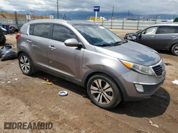 2013 Kia Sportage EX with VIN KNDPCCA25D7402214, listed as a Copart auction lot 60106115 with 146,369 mi miles and Salvage title. Bid and sale history available at DreamBid. Image 4.