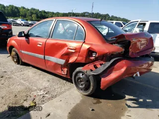 2007 Kia Rio LX with VIN KNADE123976204896, listed as a Copart auction lot 63579683 with 212,296 mi miles and Salvage Title. Bid and sale history available at carsss.com. Image 2.