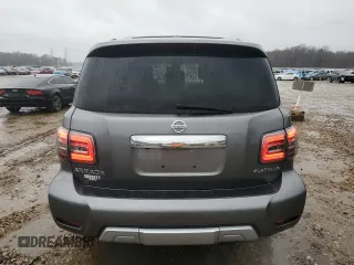 2017 Nissan Armada SL with VIN JN8AY2NDXH9009174, listed as a Copart auction lot 85371204 with 108,094 mi miles and Salvage Title. Bid and sale history available at carsss.com. Image 6.