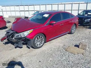 2015 Hyundai Sonata 2.4L Sport with VIN 5NPE34AF9FH070552, listed as a IAAI auction lot 41660936 with 135,957 mi miles. Bid and sale history available at carsss.com. Image 17.