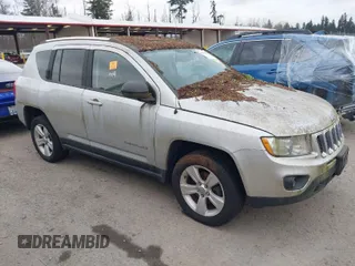 2012 Jeep Compass Latitude with VIN 1C4NJDEB1CD665541, listed as a IAAI auction lot 41476780 with 1 mi miles. Bid and sale history available at carsss.com. Image 1.