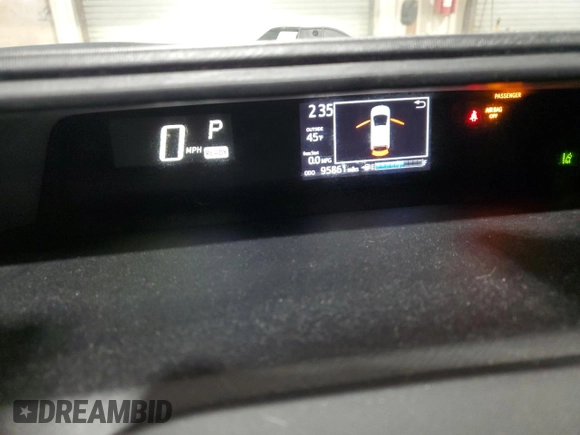 2018 Toyota Prius One with VIN JTDKDTB37J1599450, listed as a Copart auction lot 52892275 with 95,861 mi miles and Clean Title. Bid and sale history available at DreamBid. Image 9.