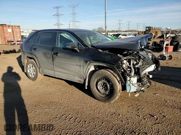 2022 Toyota RAV4 LE with VIN 2T3G1RFV2NC294167, listed as a Copart auction lot 43970325 with 32,092 mi miles and Salvage Title. Bid and sale history available at carsss.com. Image 10.