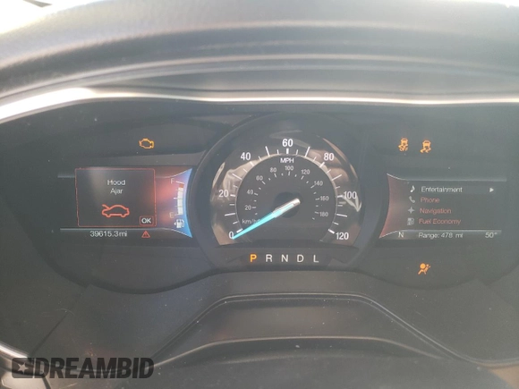 2019 Ford Fusion Hybrid Titanium with VIN 3FA6P0RU6KR273786, listed as a Copart auction lot 39203213 with 39,615 mi miles. Bid and sale history available at carsss.com. Image 9.