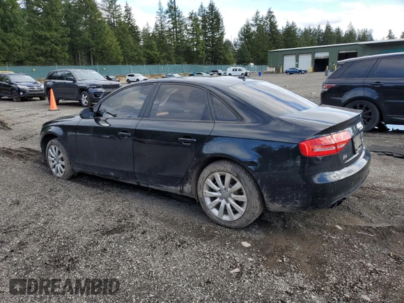 2013 Audi A4 Premium with VIN WAUAFAFL6DA159970, listed as a Copart auction lot 49479955 with 103,703 mi miles and Salvage Title. Bid and sale history available at carsss.com. Image 2.