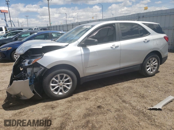 2020 Chevrolet Equinox LS with VIN 3GNAXFEV7LS726479, listed as a Copart auction lot 57984975 with 89,438 mi miles and Salvage title. Bid and sale history available at DreamBid. Image 1.
