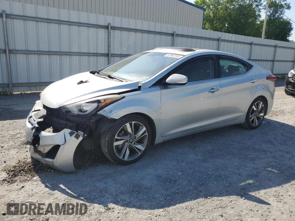 2014 Hyundai Elantra SE with VIN 5NPDH4AEXEH500138, listed as a Copart auction lot 52963765 with 147,466 mi miles and Salvage Title. Bid and sale history available at DreamBid. Image 1.