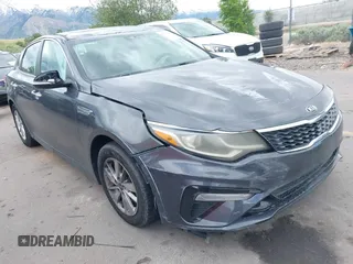 2019 Kia Optima LX with VIN 5XXGT4L30KG276537, listed as a IAAI auction lot 42278796 with 112,228 mi miles and . Bid and sale history available at DreamBid. Image 1.