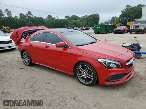 2017 Mercedes-Benz CLA 250 with VIN WDDSJ4EB3HN468445, listed as a Copart auction lot 51214224 with 50,555 mi miles and . Bid and sale history available at DreamBid. Image 4.