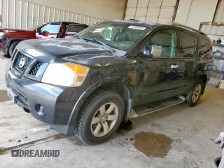 2010 Nissan Armada Titanium z VIN 5N1BA0ND2AN602187, wystawiony jako Copart lot #58384455 z przebiegiem 182 139 mil mil oraz Czysty tytuł • Clean title. Historia ofert i sprzedaży dostępna na DreamBid. Obrazek 1.