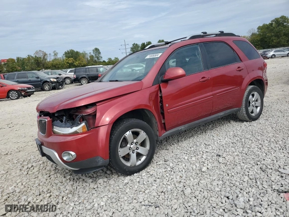 2006 Pontiac Torrent with VIN 2CKDL63F166038177, listed as a Copart auction lot 71806504 with 122,895 mi miles and Salvage Title. Bid and sale history available at carsss.com. Image 1.