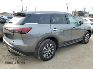 2024 Infiniti QX60 Pure with VIN 5N1DL1ESXRC345410, listed as a Copart auction lot 46546305 with 3,754 mi miles and Salvage title. Bid and sale history available at DreamBid. Image 3.