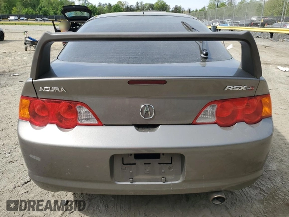 2002 Acura RSX Type S with VIN JH4DC53062C027480, listed as a Copart auction lot 54434945 with 155,555 mi miles and Salvage Title. Bid and sale history available at DreamBid. Image 6.