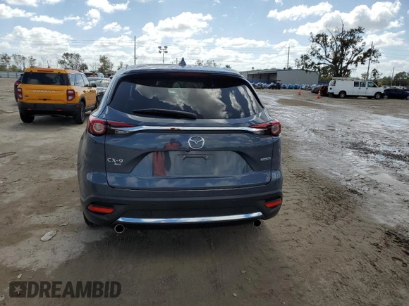 2022 Mazda CX-9 Grand Touring with VIN JM3TCBDY8N0621209, listed as a Copart auction lot 76873744 with 24,339 mi miles and Salvage Title. Bid and sale history available at carsss.com. Image 6.