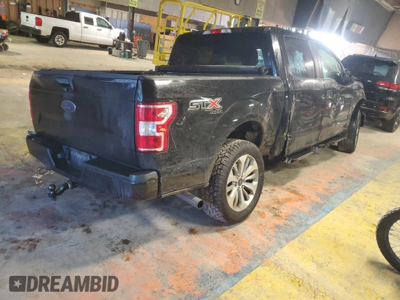 2018 Ford F-150 XL with VIN 1FTEW1E56JFC27884, listed as a Copart auction lot 42515805 with Not Provided miles and Salvage Title. Bid and sale history available at DreamBid. Image 3.