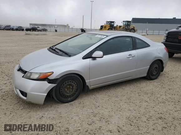 2008 Honda Civic Cpe LX with VIN 2HGFG12668H002566, listed as a Copart auction lot 53576435 with 243,201 mi miles and Clean Title. Bid and sale history available at carsss.com. Image 1.