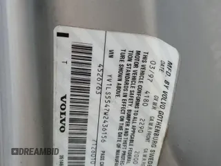 1998 Volvo S70 z VIN YV1LS5547W2436156, wystawiony jako Copart lot #84629244 z przebiegiem Nie podano mil oraz Szkody całkowita. Historia ofert i sprzedaży dostępna na DreamBid. Obrazek 14.