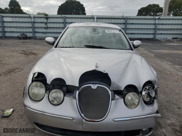 2006 Jaguar S-Type 3.0 with VIN SAJWA01A36FN54624, listed as a Copart auction lot 80041214 with 99,568 mi miles and Salvage Title. Bid and sale history available at carsss.com. Image 5.