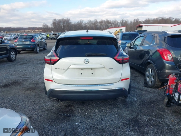 2022 Nissan Murano S with VIN 5N1AZ2ASXNC123862, listed as a IAAI auction lot 41009648 with 49,747 mi miles. Bid and sale history available at carsss.com. Image 16.