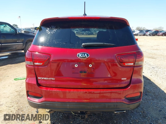 2020 Kia Sorento LX with VIN 5XYPG4A31LG684906, listed as a IAAI auction lot 41760413 with 100,486 mi miles. Bid and sale history available at carsss.com. Image 16.