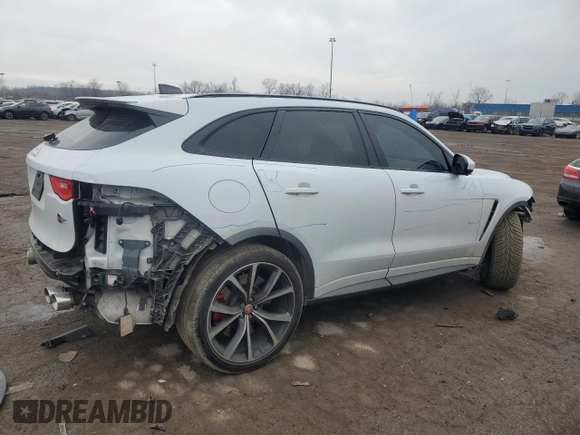 2020 Jaguar F-Pace SVR with VIN SADCZ2EE0LA617498, listed as a Copart auction lot 86332474 with 72,521 mi miles and Clean Title. Bid and sale history available at DreamBid. Image 3.
