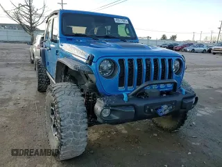 2022 Jeep Wrangler Unlimited Rubicon with VIN 1C4JJXR68NW190233, listed as a Copart auction lot 43017565 with 58,032 mi miles and Salvage title. Bid and sale history available at DreamBid. Image 12.