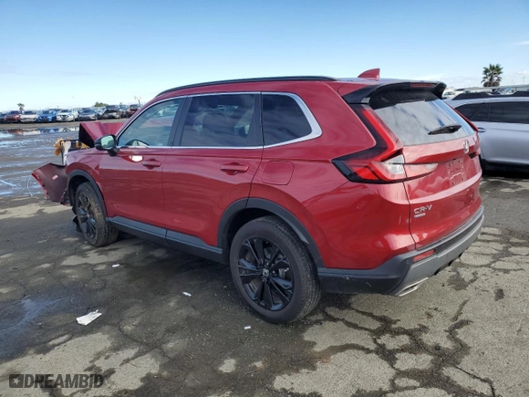 2025 Honda CR-V Hybrid Sport Touring with VIN 7FARS6H94SE012037, listed as a Copart auction lot 44361295 with 19,636 mi miles and Salvage Title. Bid and sale history available at carsss.com. Image 2.