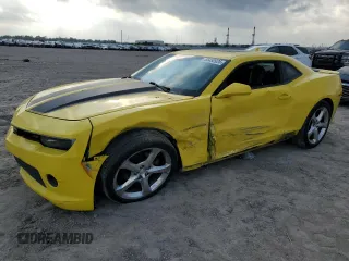 2014 Chevrolet Camaro LT with VIN 2G1FC1E37E9193831, listed as a Copart auction lot 55480925 with 114,272 mi miles and Salvage title. Bid and sale history available at DreamBid. Image 1.