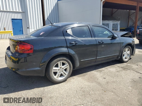 2013 Dodge Avenger SXT with VIN 1C3CDZCGXDN709157, listed as a Copart auction lot 56913975 with 119,260 mi miles and Salvage title. Bid and sale history available at DreamBid. Image 3.