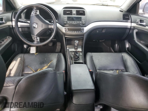 2005 Acura TSX with VIN JH4CL95805C002178, listed as a Copart auction lot 65205975 with 221,502 mi miles and Salvage title. Bid and sale history available at DreamBid. Image 8.