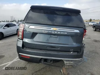 2021 Chevrolet Suburban LT with VIN 1GNSCCKD7MR236770, listed as a Copart auction lot 57392995 with 80,845 mi miles and Salvage title. Bid and sale history available at DreamBid. Image 6.