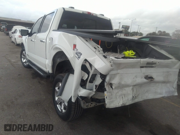 2021 Ford F-150 XL with VIN 1FTFW1EDXMFD08970, listed as a IAAI auction lot 35320401 with 1 mi miles. Bid and sale history available at carsss.com. Image 3.