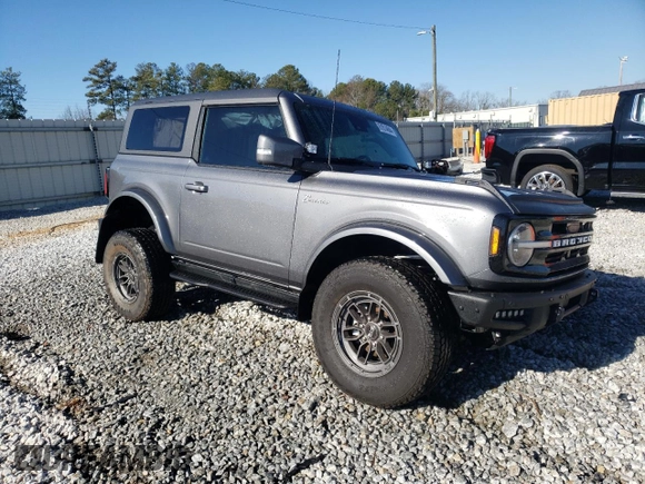 2023 Ford Bronco with VIN 1FMDE5AP3PLB69560, listed as a Copart auction lot 87942835 with 14,412 mi miles and Salvage Title. Bid and sale history available at carsss.com. Image 4.