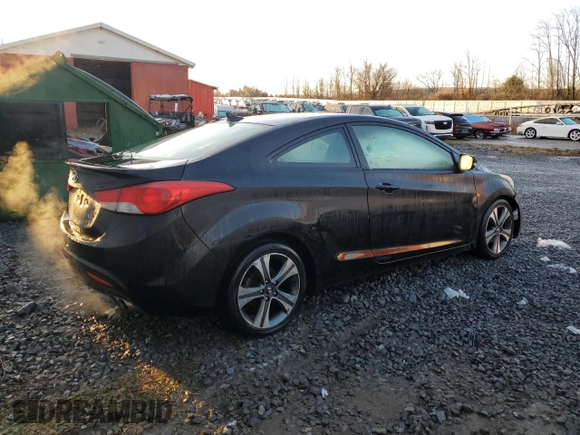 2013 Hyundai Elantra Coupe GS PZEV with VIN KMHDH6AE3DU007266, listed as a Copart auction lot 85225144 with 162,262 mi miles and Salvage Title. Bid and sale history available at carsss.com. Image 3.