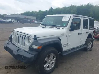 2018 Jeep Wrangler Unlimited Sport S with VIN 1C4HJXDG0JW324211, listed as a IAAI auction lot 42388525 with 79,278 mi miles and . Bid and sale history available at DreamBid. Image 2.