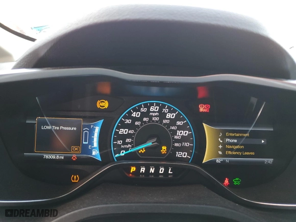 2014 Ford C-Max Energi SEL with VIN 1FADP5CU5EL517041, listed as a Copart auction lot 46304375 with 78,309 mi miles and Salvage Title. Bid and sale history available at carsss.com. Image 9.