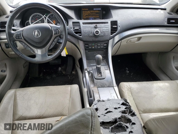 2012 Acura TSX Tech Pkg with VIN JH4CU2F62CC028957, listed as a Copart auction lot 50099255 with 129,410 mi miles and Salvage Title. Bid and sale history available at carsss.com. Image 8.