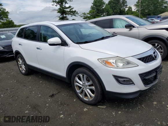 2012 Mazda CX-9 Grand Touring with VIN JM3TB3DV9C0338460, listed as a Copart auction lot 59548495 with 219,060 mi miles and Salvage title. Bid and sale history available at DreamBid. Image 4.