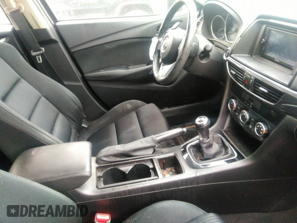 2015 Mazda 6 i Sport with VIN JM1GJ1U51F1185105, listed as a IAAI auction lot 41287570 with 133,016 mi miles and . Bid and sale history available at carsss.com. Image 5.
