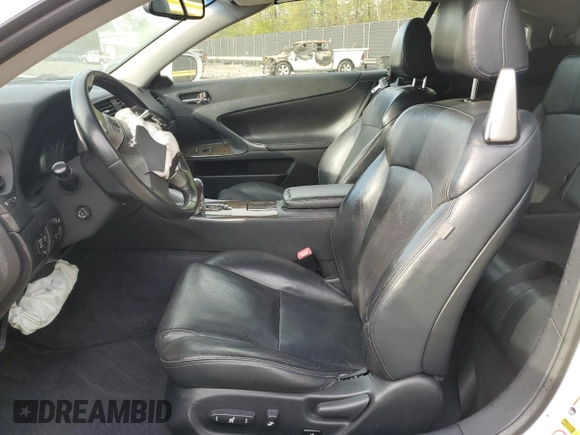 2013 Lexus IS 250 C with VIN JTHFF2C24D2528196, listed as a Copart auction lot 53951695 with Not provided miles and Salvage title. Bid and sale history available at DreamBid. Image 7.