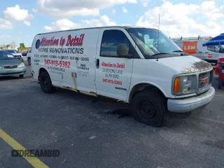 2001 GMC Savana z VIN 1GTHG39R111234094, wystawiony jako IAAI lot #41536400 z przebiegiem 145 498 mil mil oraz . Historia ofert i sprzedaży dostępna na DreamBid. Obrazek 1.