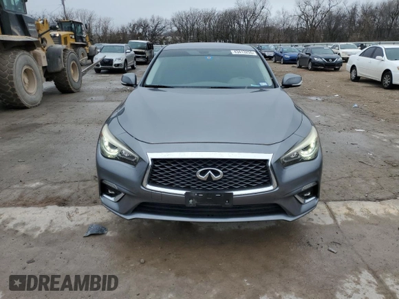 2018 Infiniti Q50 Luxe with VIN JN1EV7AP4JM367007, listed as a Copart auction lot 43413255 with 90,694 mi miles and Salvage title. Bid and sale history available at DreamBid. Image 5.