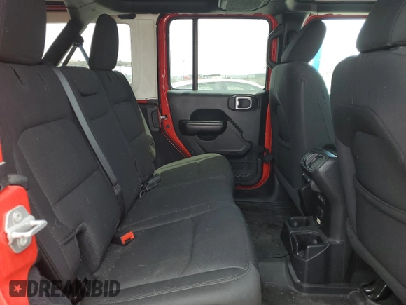2021 Jeep Wrangler Unlimited Willys with VIN 1C4HJXDM8MW603982, listed as a Copart auction lot 52986495 with 80,474 mi miles and Salvage title. Bid and sale history available at DreamBid. Image 11.