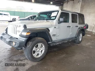 2022 Jeep Wrangler Unlimited Sport S with VIN 1C4HJXDG6NW144396, listed as a IAAI auction lot 42362283 with 19,854 mi miles and . Bid and sale history available at DreamBid. Image 18.